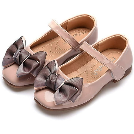 

Kids Girls Dress Ballerina Mary Jane Flats Uniform School Ballet Shoes Wedding Princess Dress