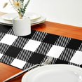 thumbnail image 4 of Dreamtimes Buffalo Plaid Table Runner 14"x108", Kitchen Dining Table Cloth Runner Decoration for Indoor Outdoor Home Holiday Thanksgiving Christmas Party Decor, 4 of 5