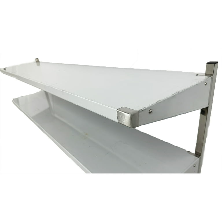 Tileon 5-Shelf Chrome Wire Shelving Unit with Wheels and