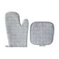 thumbnail image 2 of 2 Pieces Oven Mitts and Pot Holders Set with Thick Cotton Padding, Heat Resistant, Microwave Safe, Kitchen Gloves for Hot Dishes, Surface Protection, Multiple Colours, 2 of 6