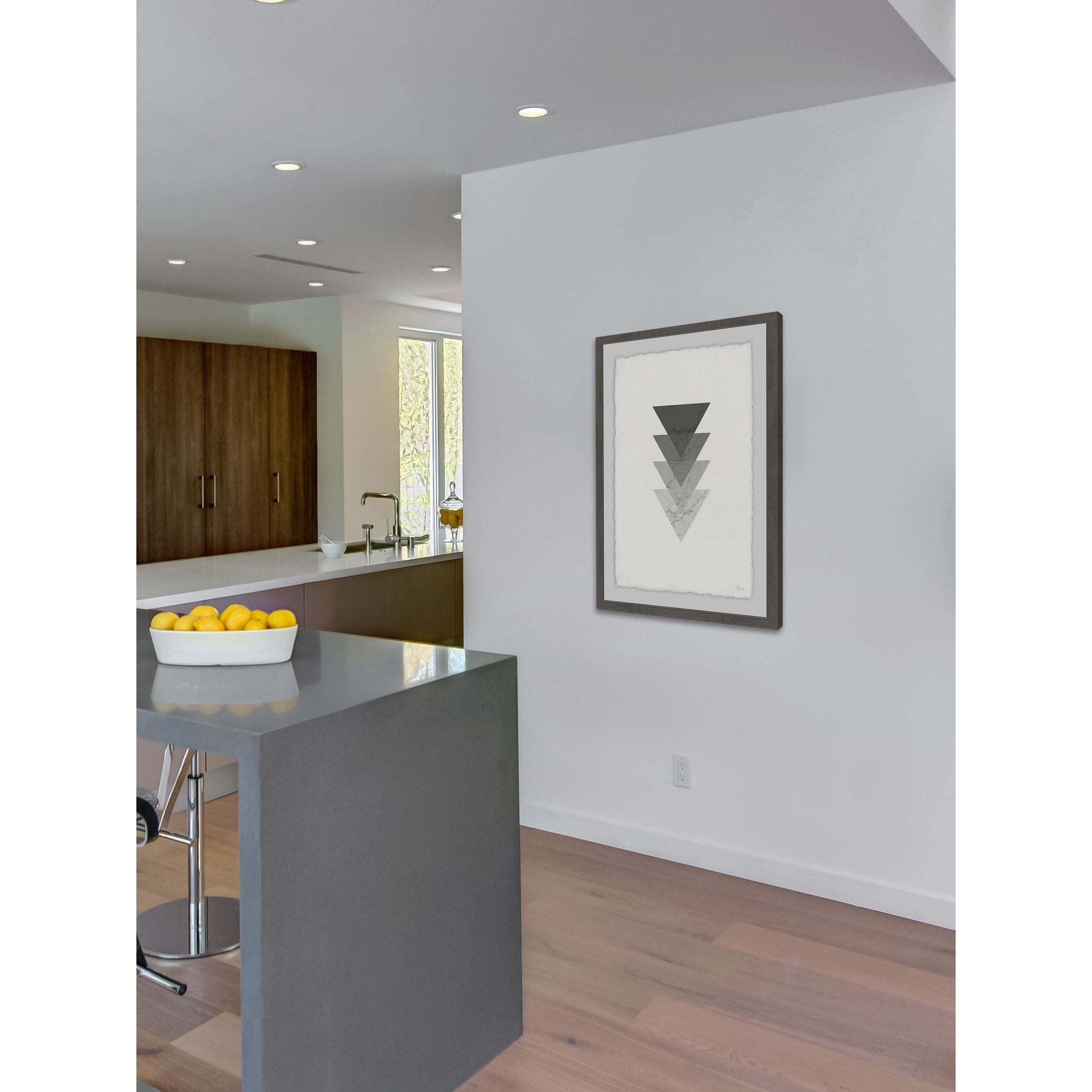 Elemental Descension Framed Painting Print