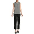 thumbnail image 2 of Time And Tru Women's Sleeveless Henley Shirt, 2 of 5