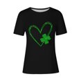 thumbnail image 4 of Mujeres Manga Corta de Verano Tops Impreso Sudadera Casual, Cuello Redondo Blusa Ligera para la Primavera Y el Verano, 4 of 4