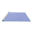 thumbnail image 2 of Ahgly Company Machine Washable Indoor Round Abstract Blue Contemporary Area Rugs, 5' Round, 2 of 4