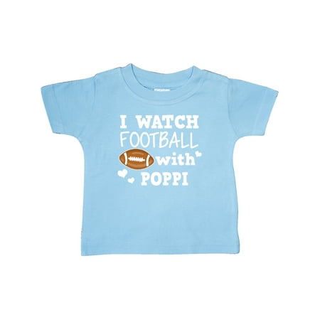 

Inktastic I Watch Football with My Poppi Gift Baby Boy T-Shirt