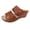 Brown, variant on Wedge Sandals for Women Hollow Out Floral Cork Footbed Slip on Walking Slides with Arch Support Open Toe Platform Shoes Red 8.5