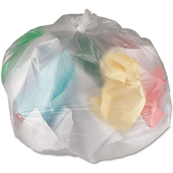 General Supply High-Density Can Liner - 45 Gallon, 40 x 46, 12 Micron Equivalent, Clear