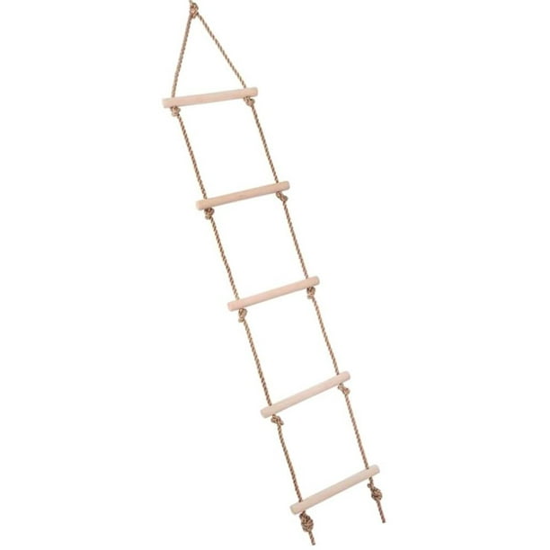 Rope ladder Climbing ladder with 5 rungs for children, loadable up to 120 kg