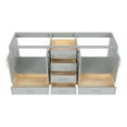 thumbnail image 6 of Ariel Stafford 72 Inch Double Sink Base Cabinet In Grey, 6 of 9