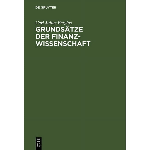 Grundsätze der Finanzwissenschaft, (Hardcover)