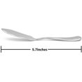 thumbnail image 2 of Cuchillo para mantequilla de acero inoxidable, juego de 4, esparcidor de mantequilla, productos para untar para el desayuno, queso y condimentos, 2 of 5