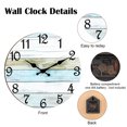 thumbnail image 3 of Bocaoying 10" Quartz Coastal Indoor and Outdoor Wall Clock, Silent Mechanism, 3 of 7