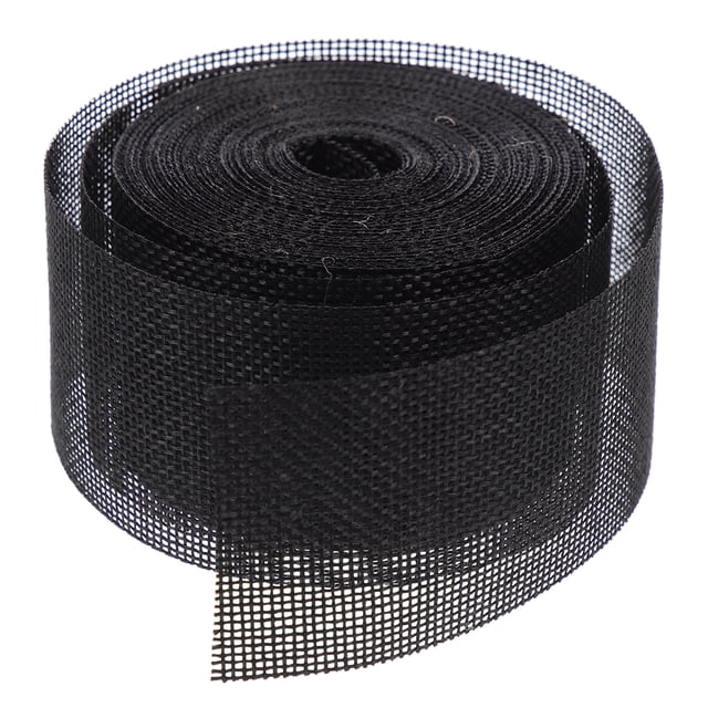 Miangastore Handmade Bouquet Ribbon Decorative Ribbon Black Roll 1Set 0.8X20X394In