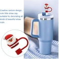 thumbnail image 4 of LAICAIW Couvercle de Paille pour Stanley Cup, Embout de Paille en Silicone Compatible avec Gobelet 30&40 Oz avec Poignée, Embouts de Paille Réutilisables Anti-Poussière 10mm 0.4 Po, 4 of 6
