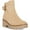 Beige, variant on Aqua College Womens Desiree Zipper Suede Booties