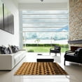 thumbnail image 7 of Ahgly Company Machine Washable Indoor Square Transitional Orange Area Rugs, 3' Square, 7 of 7