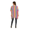 thumbnail image 5 of Beautybatik Multicoloured Boho Stripe Caftan Women Tunic Top Blouse Plus Size 4X, 5 of 5