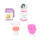 thumbnail image 2 of Juego de baño para casa de muñecas, lavabo en miniatura de simulación, bañera, espejo, lavadora, muebles para casa de muñecas, accesorios, 2 of 5