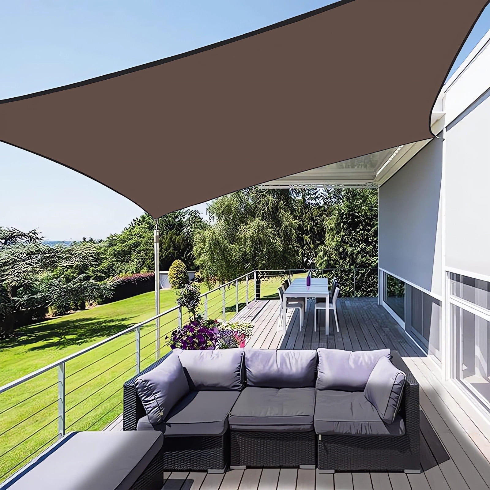 NIUBWJL Shade Cloth for Garden,80% Mesh Tarp with Grommets Shade Cloth for Greenhouse,Patio,Vegetables,Plants Cover and Chicken Coops,Coffee Shade Net for Outdoor Garden
