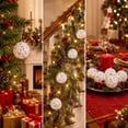 thumbnail image 5 of Christmas Balls Christmas Tree Decoration Ornaments Shatterproof Hanging Balls for Birthday Halloween Holiday Wedding Decorations Set of 6pcs, 5 of 6
