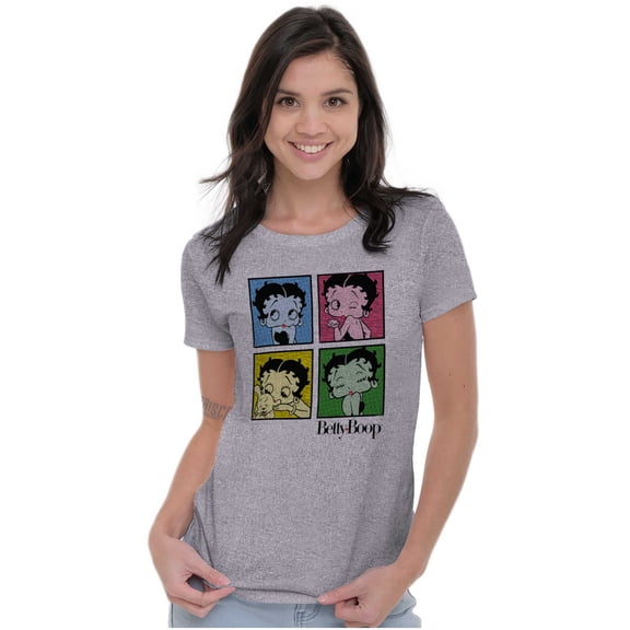 Betty Boop Classic Cartoon Cute Women's T Shirt Ladies Tee Brisco Brands S