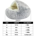 thumbnail image 2 of Olvys Cozy Cocoon Dog Bed - Plush Cave Pet Bed for Winter, 2 of 7