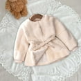 thumbnail image 4 of Hicidod Baby Fleece Jacket Girls Winter Faux Fur Coat Fuzzy Cute Warm Coat Thick Furry Comfortable Outerwear, 4 of 6