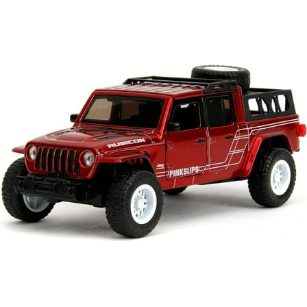 2020 Jeep Gladiator Pickup Truck Candy Red "Pink Slips" Series 1/32 Diecast Model Car by Jada