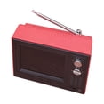 thumbnail image 4 of Mini TV Prop Televisión en miniatura Escala 1:12 Juguete Decoración Simulación Regalo Pequeño Televisor jugable Mini TV funcional para casa de muñecas Rojo, 4 of 9
