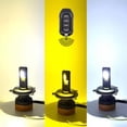 thumbnail image 4 of Car LED Headlight LED Bulb Three Color Remote Control Headlights Lights, 4 of 8