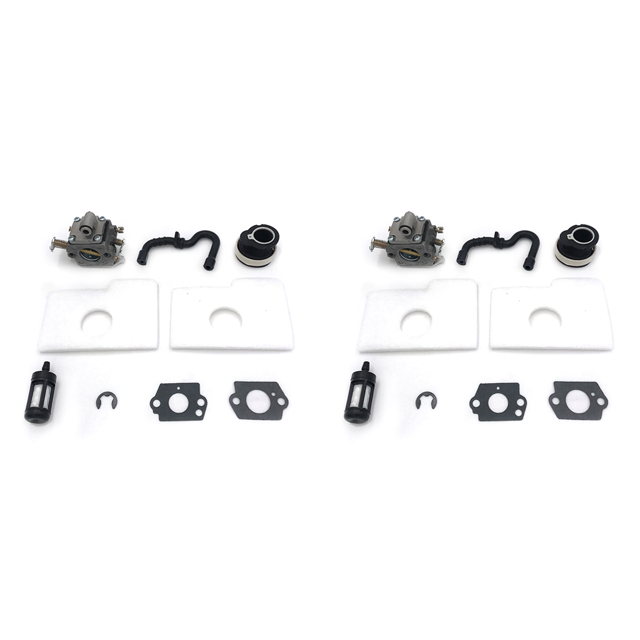 2X Carburetor Intake Manifold Fuel Air Filter Line Hose Gasket for MS180 MS170 018 017 MS 180 170 Chainsaw Part