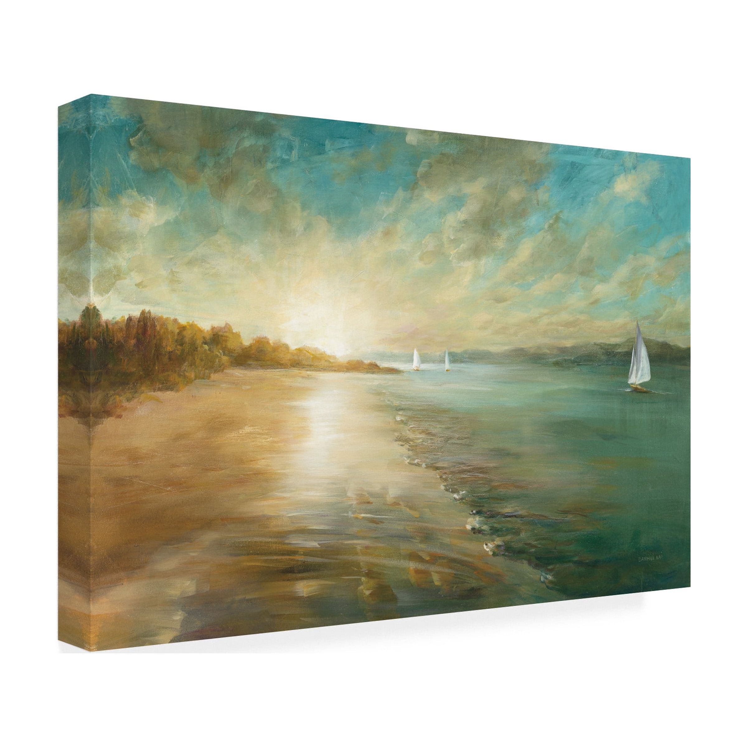 Trademark Fine Art 'Coastal Glow' Canvas Art by Danhui Nai