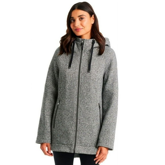 Madison Expedition Women's Knit Hoodie Jacket (Grey, Medium)