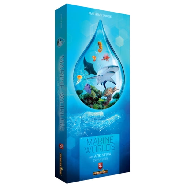 Capstone Games: Ark Nova: Expansion del juego de mesa de estrategia de los mundos marinos, introduce animales marinos en tu zoologico, de 1 a 4 jugadores Capstone Games NA