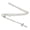 White Alloy Cross Ne, variant on Stylish Alloy Crosses Pendant Necklace Black/White Beaded Chain Y2K Punk Gothic Clavicle Chain Choker Clavicle Chain