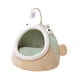 thumbnail image 3 of Cama para gatos, nido semicerrado, caseta extraíble y calmante, casa para gatos, cueva, cama para gatos, gatitos, mascotas pequeñas, gatos, perros , Verde, 3 of 8