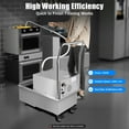 thumbnail image 2 of 55 L /14.5 Gal Fryer Filter Machine 550W Stainless Steel Commercial Mobile Oil Filtration System, Oil Pump Flow 32L/min, Deep Fryer Oil Filter Cart for Restaurant Supermarket, 2 of 10