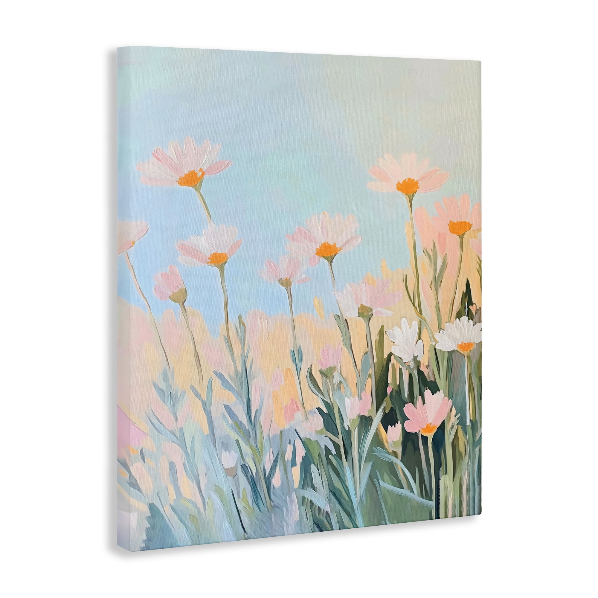 Stupell Industries Pastel Meadow Daisies at Dawn Canvas Wall Art, design by The Prints Vibe