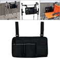 thumbnail image 4 of Bolsa para sil de ruedas, bolsa para reposabrazos, regal familia, de almacenamiento de 5 bolsillos para sil de ruedas Negro Baoblaze bolsa lateral para silla de ruedas, 4 of 8