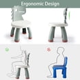 thumbnail image 4 of Silla infantil Sunkaioo de plástico para niños con forma de dinosaurio verde de 1 año o más, 4 of 9