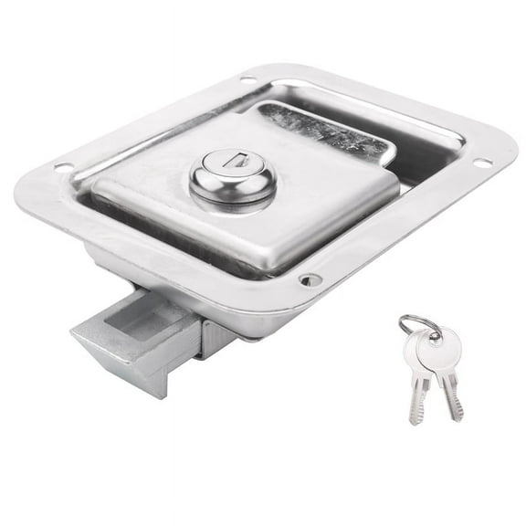 Paddle Latch with Lock & Key Travel Trailer Lock Stainless Steel RV Door Latch Heavy D y12750