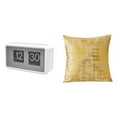 thumbnail image 1 of Elegante funda de cojín con diseño de reloj de escritorio abatible para el hogar, dormitorio, oficina, mesa de comedor, cafetería, funda de almohada g, 1 of 8