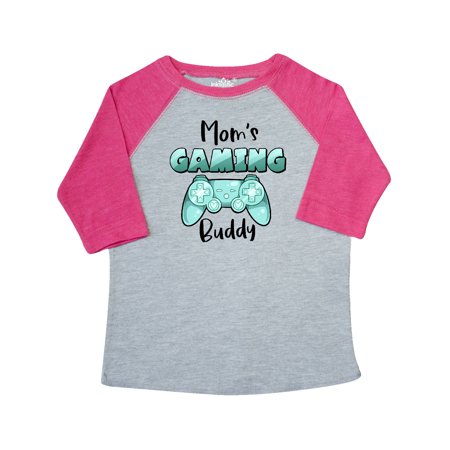 

Inktastic Mom s Gaming Buddy- Aqua Controller Gift Toddler Boy or Toddler Girl T-Shirt