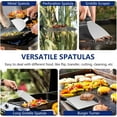 thumbnail image 3 of 18Pcs Griddle Accessories Kit for , Flattop Grilling Accessory Set with Smash Burger Press, Stainless Steel Spatula Tools Basting Cover Outdoor BBQ Cooking (PP Handles), 3 of 4