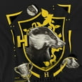 thumbnail image 3 of Harry Potter Hufflepuff Magicial Mischief Level Up Crest Kids T Shirt (X-Large) for Youth Toddler Boys and Girls, Black, 3 of 5