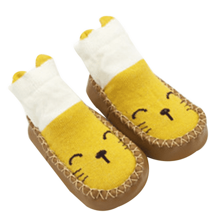 

MERSARIPHY Baby Cotton Cartoon Socks Kid Toddler Anti-slip Sock Shoes Boot Floor Slippers