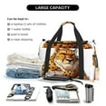 thumbnail image 5 of Defioc Cartoon Cheetah With Attitude Print Hand Travel Bag - Foldable Travel Duffel Bags for Men Women -Sport Gym Bag - Overnight Travel Duffel Bag - Adjustable Shoulder Strap, 5 of 6