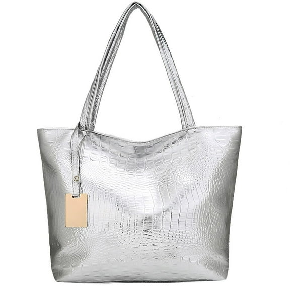 Ladies Leather Handbags, Shoulder Bags, Handbags-Silver