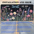 thumbnail image 3 of 1 Pcs 2D Flat License Plate Covers & Frames, Flowers For Decorative Front, Waterproof For Decoration Aluminum License Plate Covers & Frames Cover For Men Women, 12" X 6", 3 of 7