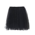 thumbnail image 4 of XinLfly Girl's Polka Dot Mini Skirts Kids Casual Solid Color Lace Up Mesh Tutu Skirt Dance Fashion Dress,Black,5T, 4 of 8
